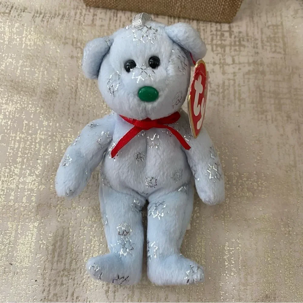 TY Jingle Beanie Bear, No Boundaries Floral Wristlet & Heart Earring Set - NWT